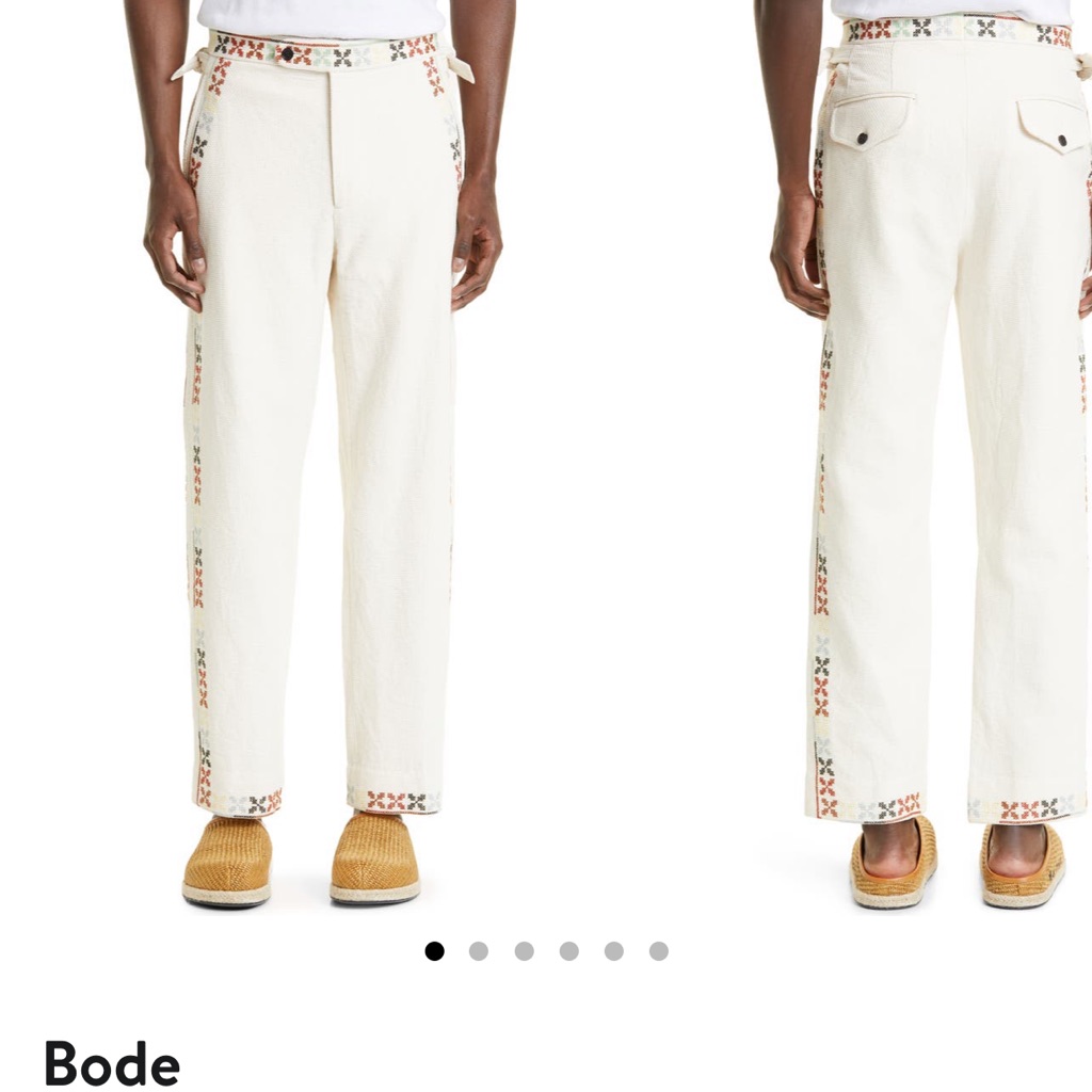 Bode Designer Pants